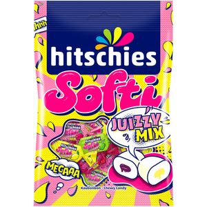 hitschies Softi Juizzy Mix Kaubonbons mit flüssigem Kern 90g