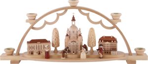 Lichterbogen Schwibbogen Frauenkirche Dresden mit Coselpalais und Johanneum natur (LxBxH):47x11x20cm NEU Lichterbogen Schwibbogen Frauenkirche Dresden mit Coselpalais und Johanneum natur (LxBxH):47x11x20cm NEU