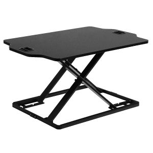 Stojící stůl, výškově nastavitelný, černý