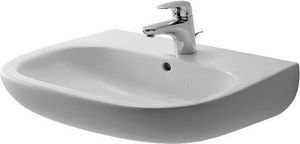 Duravit Waschtisch D-CODE mit Überlauf, Hahnlochbank, 1 Hahnloch 600 x 460 mm weiß 2310600000