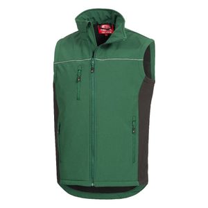 NITRAS Motion TEX Light Softshell-Arbeitsweste - Leichte Herren-Softshellweste Grün / Schwarz L