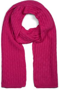 styleBREAKER Uni einfarbiger Strick Schal mit strukturiertem Flecht Muster, Uni Winter Strickschal 01018161, Farbe:Pink