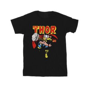 Marvel Universe - "Thor Hammer Throw" T-Shirt für Jungen BI30780 (104) (Schwarz)