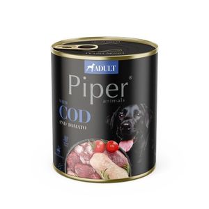 PIPER ADULT 800g konzerva pro dospělé psy s treskou a rajčaty, 40467