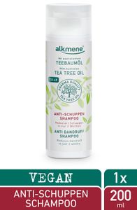 alkmene Teebaumöl Anti Schuppen Shampoo reduziert Schuppen in nur zwei Wochen - Antischuppen Haarshampoo 1x 200 ml