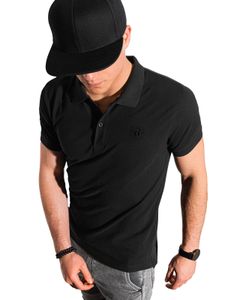Ombre Clothing Pánske basic polo triko Douglas čierna XL