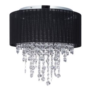 relaxdays Deckenlampe Organza Kristall