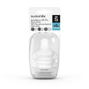 Suavinex Sx Pro Silikon Schnuller Durchflussmenge S 0 Monate transparent 2 Stück Baby