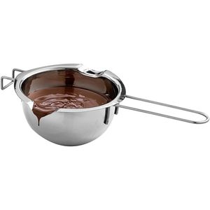 FNCF Schmelztopf Wasserbad-Schmelzschale Schokolade Schmelzen Topf Edelstahl Schüssel mit Griff zum Schmelzen