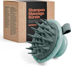 IMPERIO Shampoo Massagebürste zur Durchblutung der Kopfhaut für gesundes Haarwachstum (mint)