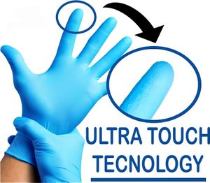 1000 Nitril-Handschuhe, puderfrei, latexfrei, hypoallergen, Lebensmittelhandschuhe, medizinische Einweghandschuhe (Größe L)