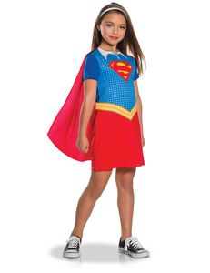 Supergirl-Kinderkostüm Lizenzkostüm blau-rot