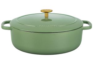 BALLARINI Cocotte Bellamonte Gusseisen oval 4,5l 29cm grün