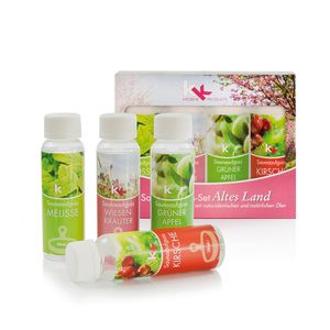 KK Saunaaufguss Set Altes Land Melisse Kirsche Grüner Apfel Wiesenkräuter