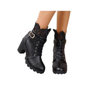 Damen Stiefel Chunky Plattform Kleid Bootie Reißverschluss Winterschuhe Party Mode Schwarz,Größe:EU 39 Damen Stiefel Chunky Plattform Kleid Bootie Reißverschluss Winterschuhe Party Mode Schwarz,Größe:EU 39