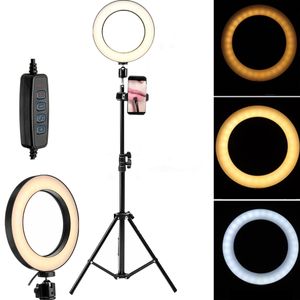 LED dimmbar Ringleuchte Ringlicht +160cm Handy Stativ für Live YouTube Makeup