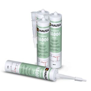 HAUSA Maleracryl HA006 Universal elastische Acryl-Dichtstoff Weiß 4 x 310ml