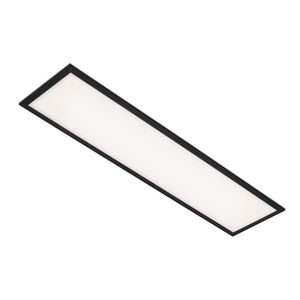 LED Panel BRILONER LEUCHTEN SIMPLE, 24 W, 2200 lm, IP20, schwarz, Kunststoff-Metall, 100 x 25 x 6 cm