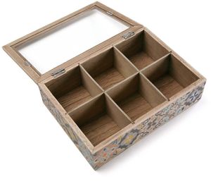 Teebox Alfama Holz (17 x 7 x 24 cm)