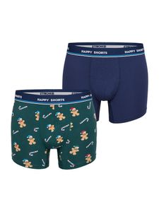 Happy Shorts Retro-Boxer Retro-shorts unterhose XMAS Gingerbread Men XL (Herren)