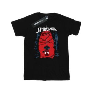 Marvel - "Spider-Man Hanging Sketch" T-Shirt für Damen BI49109 (S) (Schwarz)