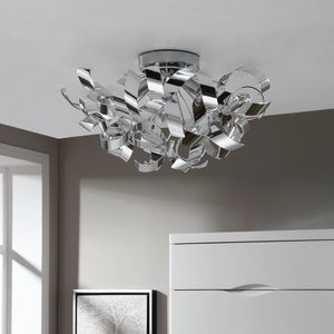 Lindby Deckenlampe 'Elviro' (Modern) in Chrom u.a. für Wohnzimmer & Esszimmer (3 flammig, E14) - Deckenleuchte, Lampe, Wohnzimmerlampe
