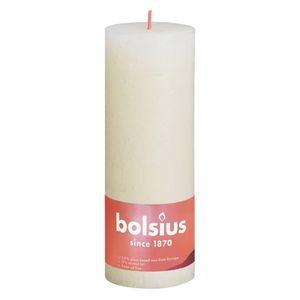 Bolsius Rustikale Stumpenkerzen Shine 4 Stk. 190x68 mm Perlenweiß