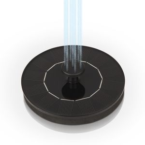 Solar Springbrunnen für Außen, Teichpumpe mit 6 Effekten, Wasserspiel mit Fontäne Solarbetrieben, Gartenbrunnen, Teich und Vogelbad
