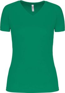 PROACT® Damen Kurzarm-Sportshirt mit V-Ausschnitt