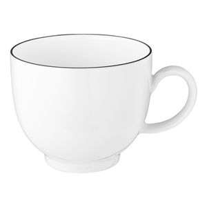 Seltmann Weiden Kaffeeobertasse LIDO BLACK LIN BHT 10.70x6.70x8.10 cm weiß