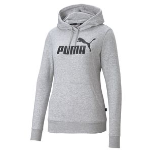 Puma Dámska mikina Essentials Hoodie Logo grey veľkosť XL