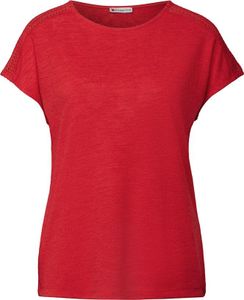LTD QR linen look shirt w.lace 16278 glory red Größe 34