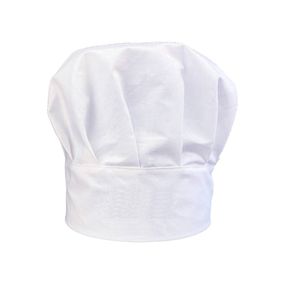 Kochmütze Uni Chef Kochmütze aus Baumwolle Küche Hotel Restaurant Gastro-Hüte Einstellbar für Männer, Frauen, Kochen, Weiß