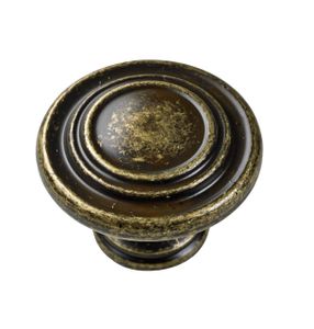 Hettich Möbelknopf Zinkdruckguss bronze Ø 32,0 x 25,0 mm - 1 Stück