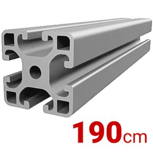 Alu Profil 190cm [40x40mm] Konstruktionsprofil Nut8 Aluminium AlClipTec für Bosch Item