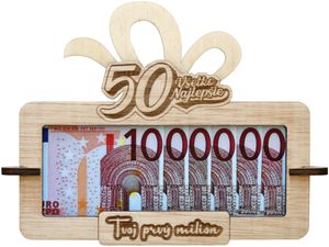 Tabuľka na peniaze Tvoj prvý milión k 50