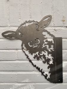 Metallische Gartendekoration - Das Schaf - Schaf aus Cortenstahl