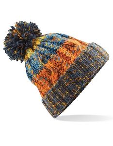 Beechfield Corkscrew Pom Pom Beanie