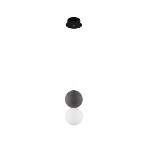 Nova Luce Zero Kugel Hängelampe Beton, Glas
