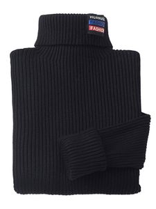 Kinder Warme Strickpullover Nach Hause Langarm Tops Thermal Fleece Pullover, Farbe: Schwarz, Größe: DE 116