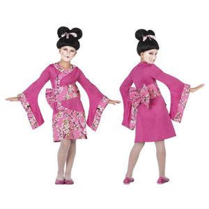 Verkleidung für Kinder Geisha Fuchsia (3 Pcs) Größe: 3-4 Jahre