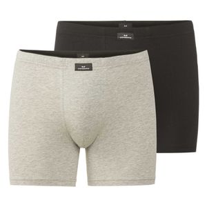 GÖTZBURG Herren Long-Pants grau uni 2er Pack Größe: 6