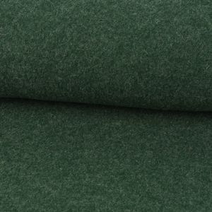 Mantelstoff Bekleidungsstoff Walkloden Wolle tannengrün meliert 1,46m Breite