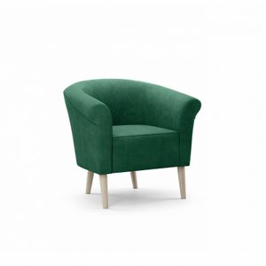 Bettso Bequemer Sessel Polstersessel Relaxsessel mit Holzbeinen für Wohnzimmer Skandinavischen Stil PERO Grün
