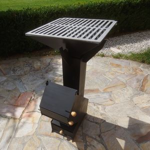 Raketenofen Rocket Stove 3mm Stahl für Dutch Oven ohne Grillaufsatz