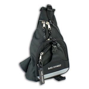 Taška Street Nylonový batoh Pánská dámská taška přes rameno černá 32x13x45 OTJ6570S