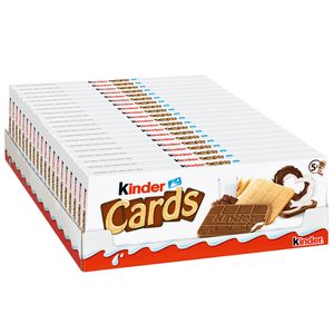 Ferrero Kinder Cards Waffel Spezialität mit Kakaocreme 128g 20er Pack