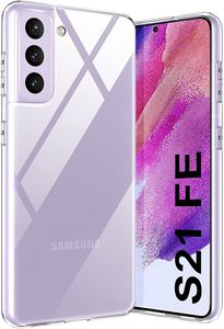 Hülle für Samsung Galaxy S21 FE 5G Silikon Schutz Handyhülle TPU Tasche Klar Slim