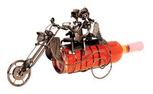 Flaschenhalter Paar auf Motorrad Metall für Weinflaschen