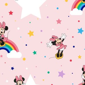 Disney - Papiertapete - Minnie Regenbogen - Mehrfarbig - 10mx53cm